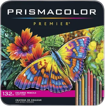 Prismacolor Premier Spalvoti Pieštukai | Meno Reikmenys Piešimo, Eskizavimo, Suaugusiųjų Dažymas | Soft Core Spalvotus Pieštukus, 132 Pack